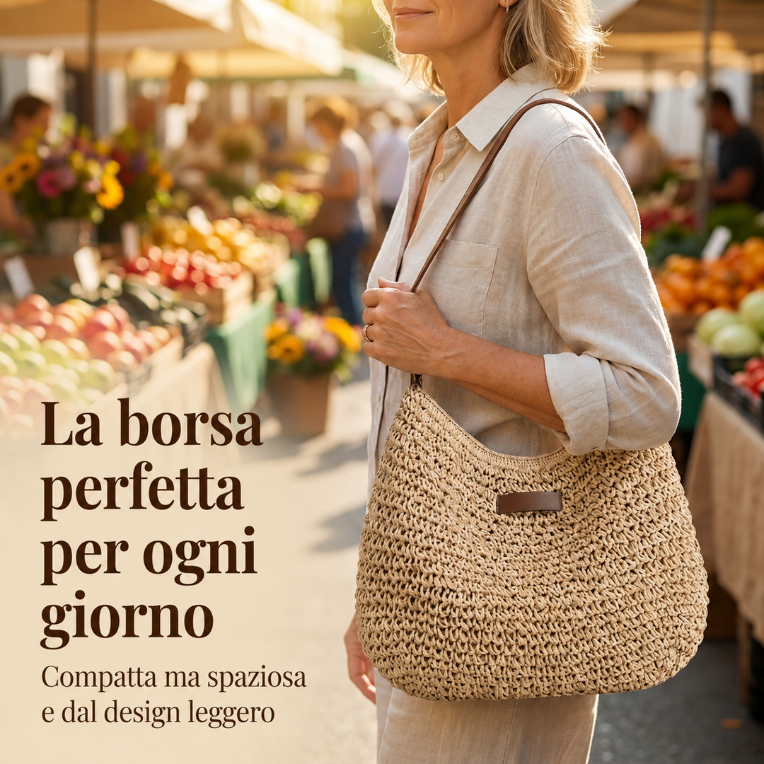 FLORENCE | ELEGANT WOVEN CROSSBODY BAG
