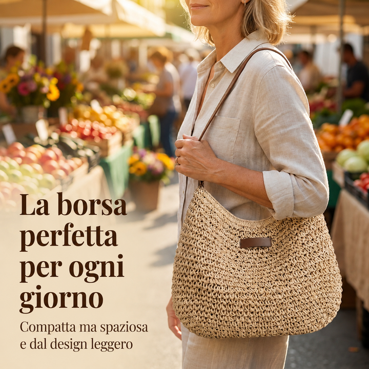FLORENCE | ELEGANT WOVEN CROSSBODY BAG