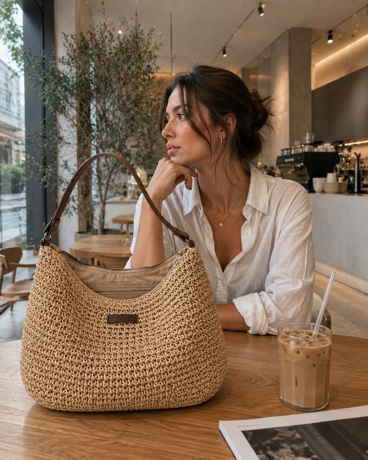 FLORENCE | ELEGANT WOVEN CROSSBODY BAG