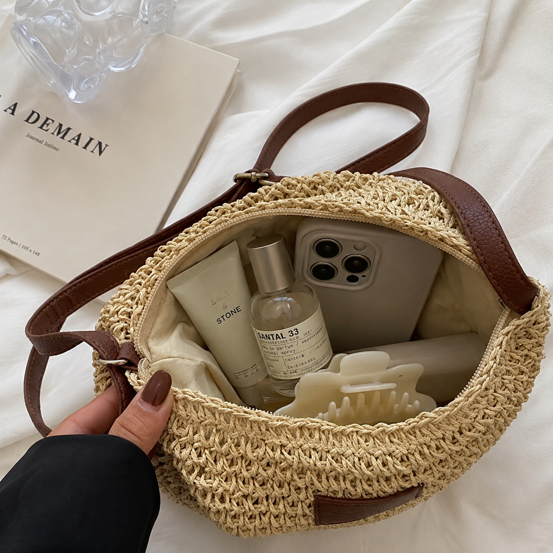 FLORENCE | ELEGANT WOVEN CROSSBODY BAG