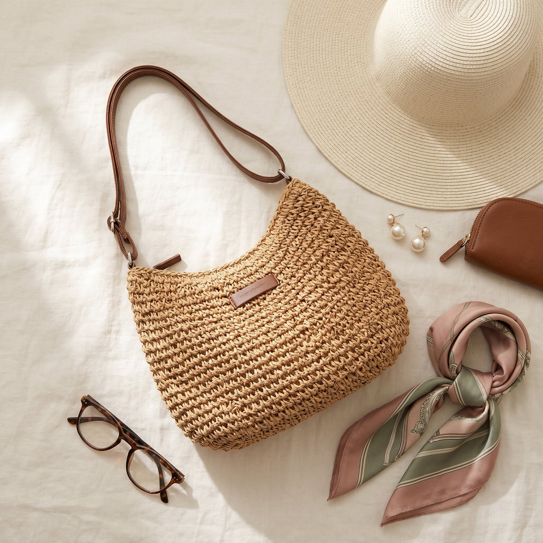 FLORENCE | ELEGANT WOVEN CROSSBODY BAG
