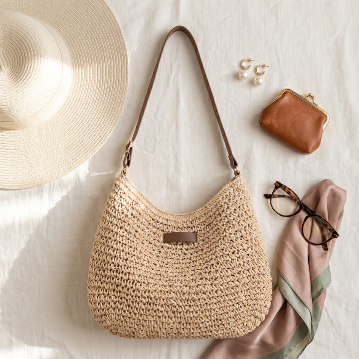 FLORENCE | ELEGANT WOVEN CROSSBODY BAG