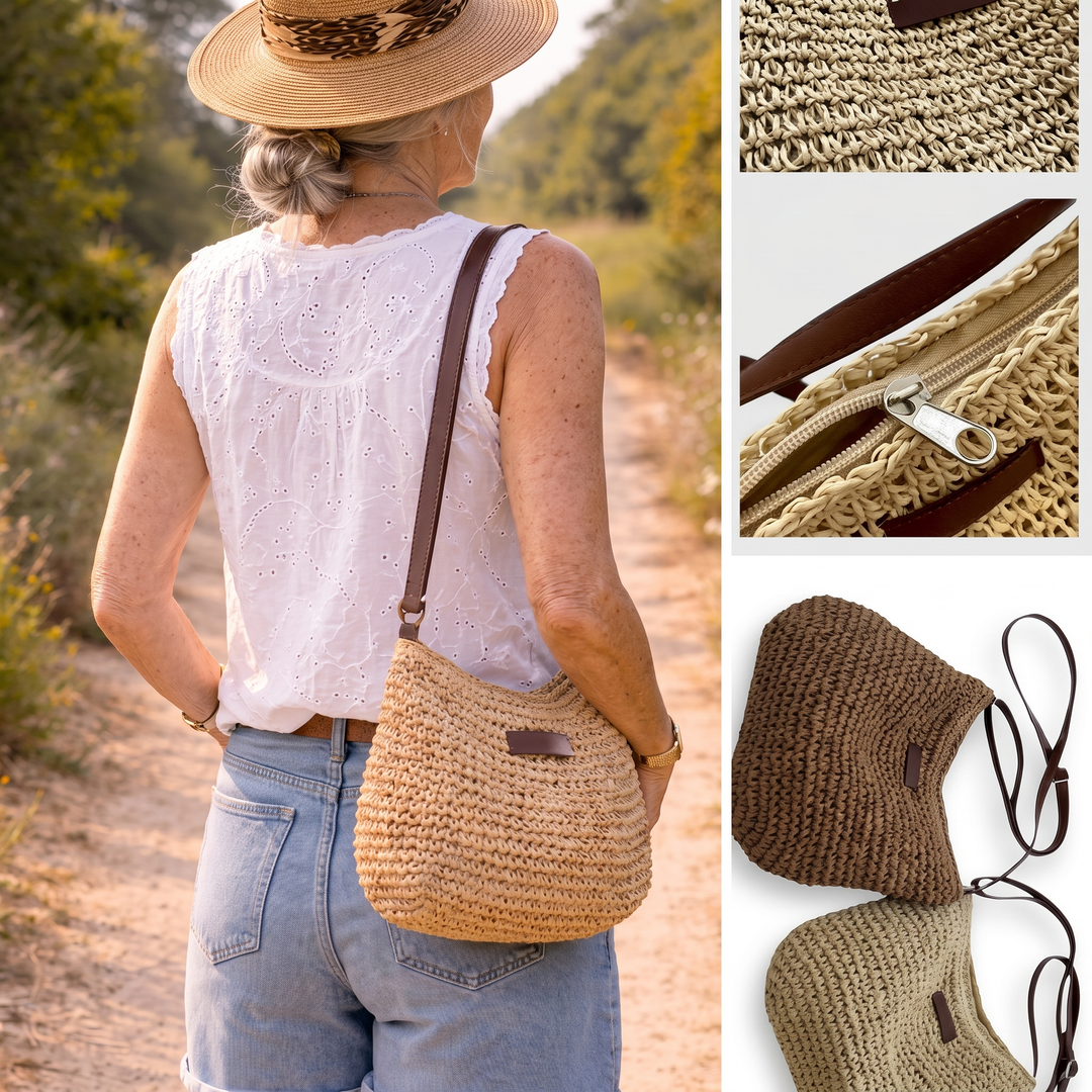 FLORENCE | ELEGANT WOVEN CROSSBODY BAG